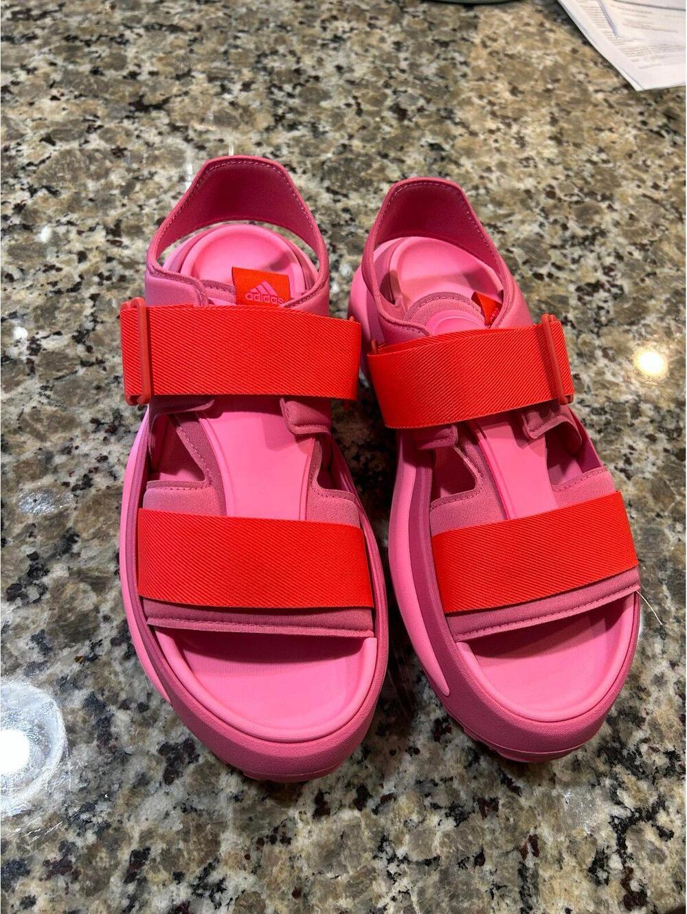 New Adidas Mehana Platform Sport Sandals Women’s Size 11 pink NWT strappy sandal